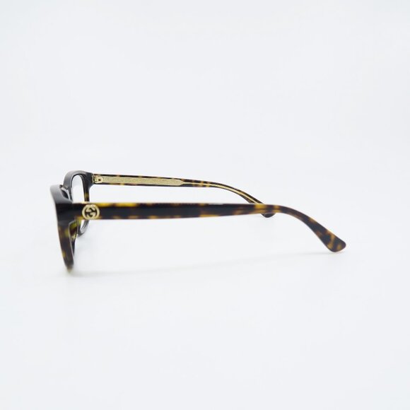 Gucci GG0315O 002 54. Brown Tortoise Shell, Rectangular, New Women Eyeglasses. - Picture 5 of 7